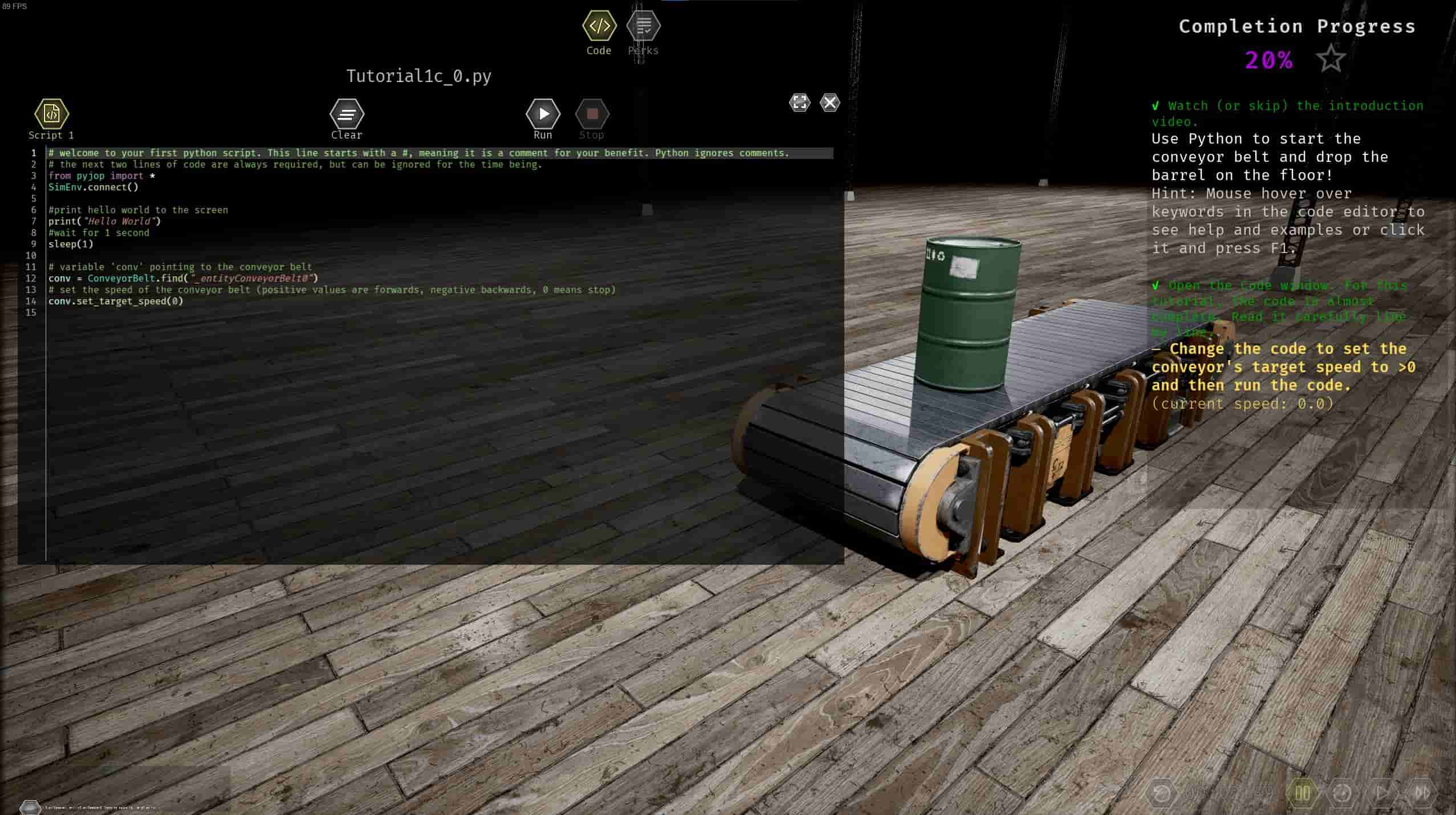 Screenshot of the Joy of Programming