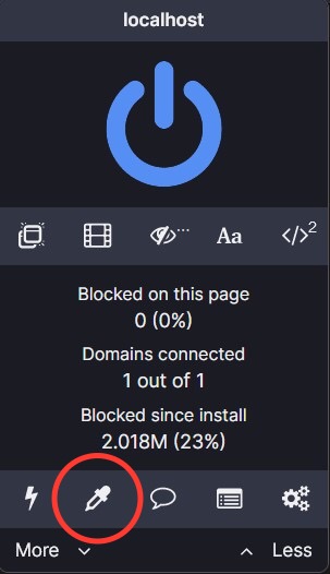 Element Picker button